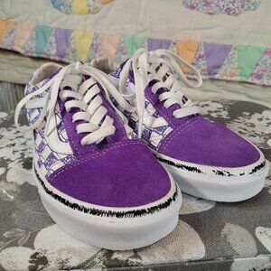 Vans | Purple Checkered Shoes | Size 7